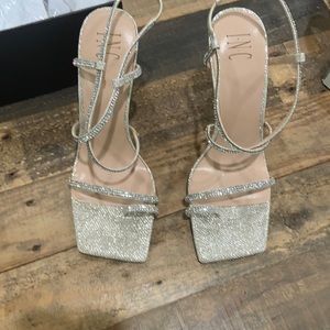 INC  High Heel Rhinestone Evening Sandals